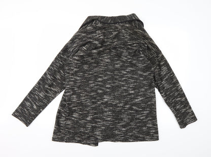 Papaya Womens Black  Knit Jacket Coatigan Size M