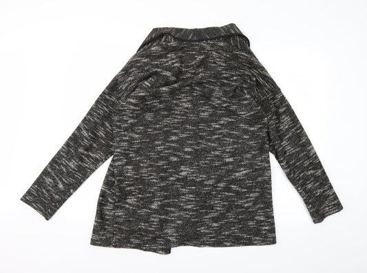 Papaya Womens Black  Knit Jacket Coatigan Size M