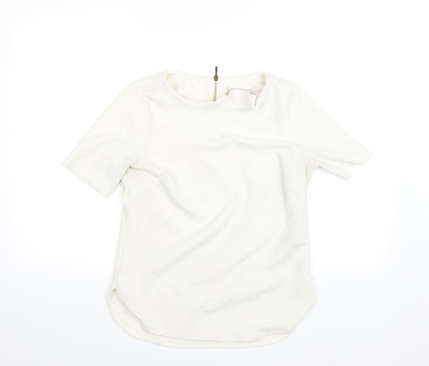 Womens UK Size 10 Marks and Spencer Beige Basic Polo