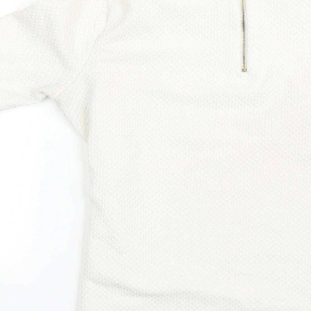 Womens UK Size 10 Marks and Spencer Beige Basic Polo
