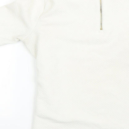 Womens UK Size 10 Marks and Spencer Beige Basic Polo