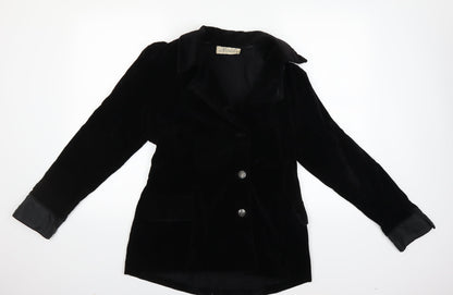 modele Womens Black   Overcoat Coat Size 12