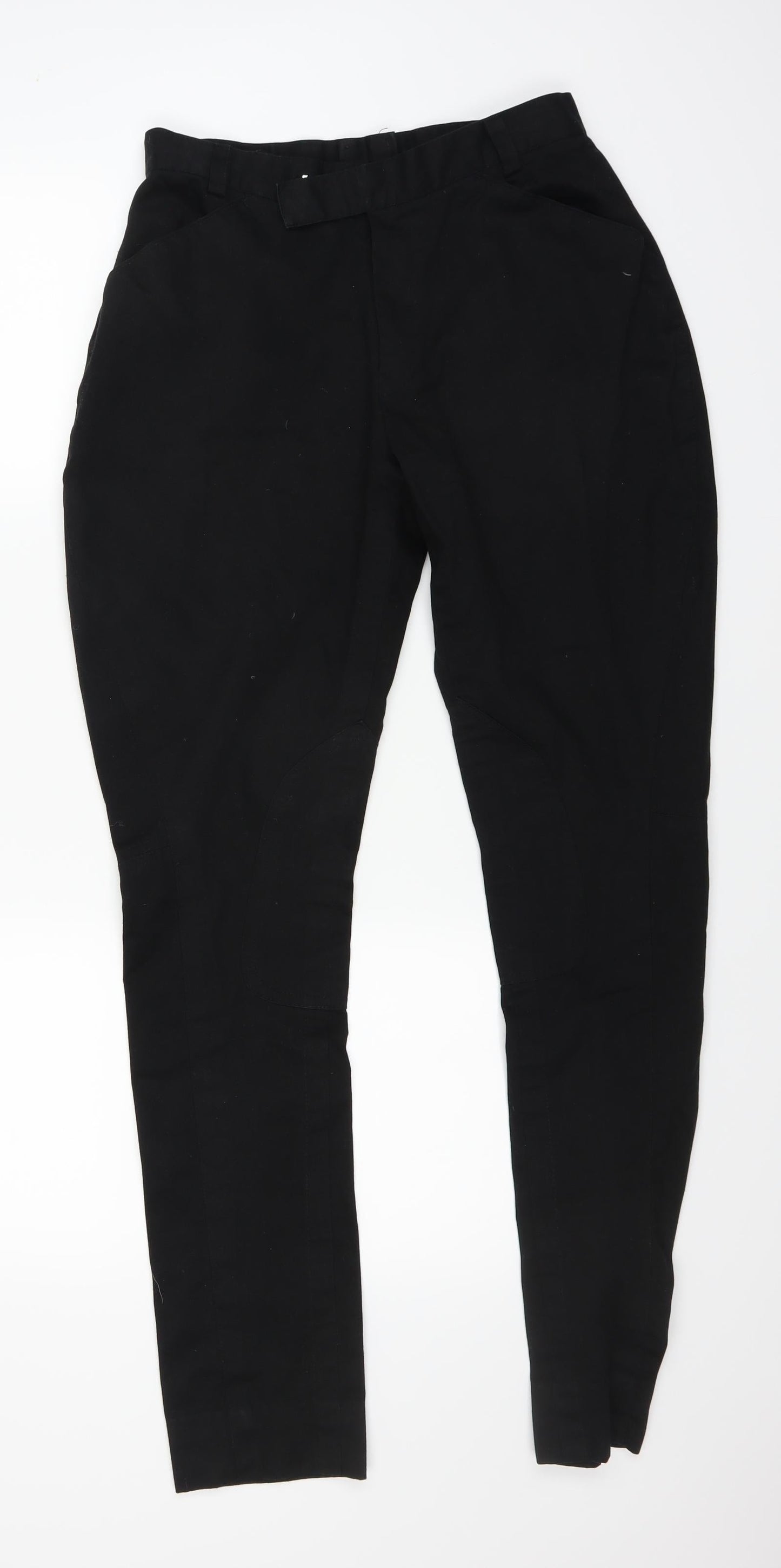 Mens UK Size 26 in Preworn Regular Fit Straight Black Jeans