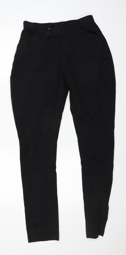 Mens UK Size 26 in Preworn Regular Fit Straight Black Jeans