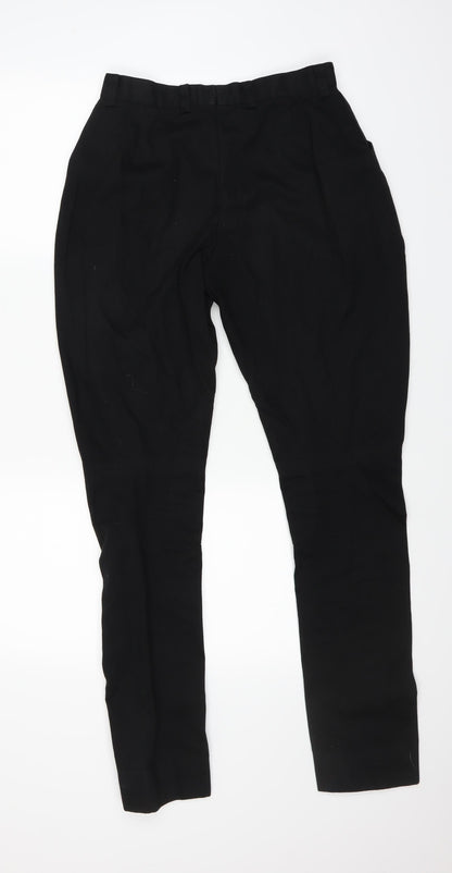 Mens UK Size 26 in Preworn Regular Fit Straight Black Jeans