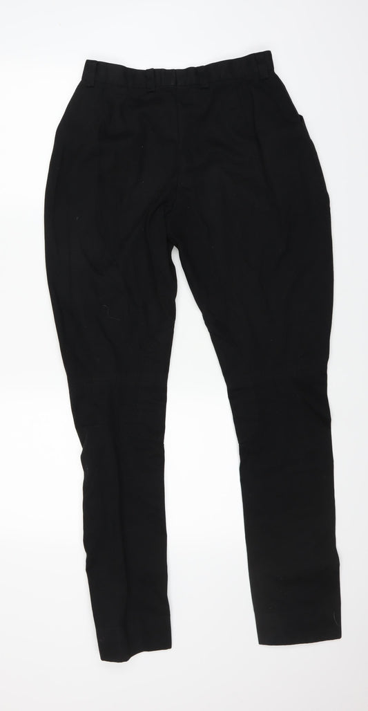 Mens UK Size 26 in Preworn Regular Fit Straight Black Jeans