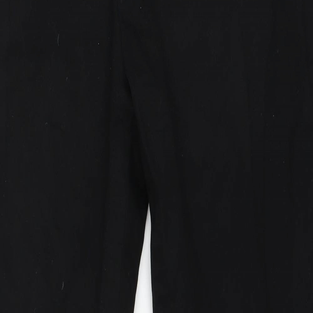 Mens UK Size 26 in Preworn Regular Fit Straight Black Jeans