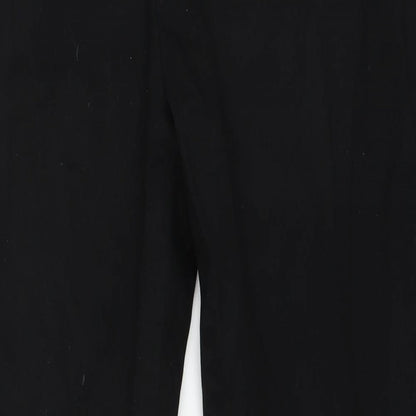 Mens UK Size 26 in Preworn Regular Fit Straight Black Jeans