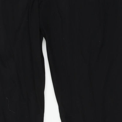Mens UK Size 26 in Preworn Regular Fit Straight Black Jeans