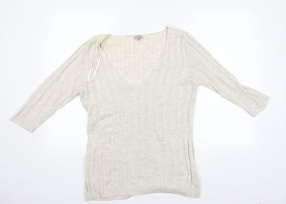Per Una Womens Beige   Pullover Jumper Size 16