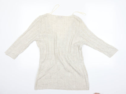 Per Una Womens Beige   Pullover Jumper Size 16