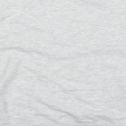 Divided Womens Grey Floral  Pullover Sweatshirt Size S