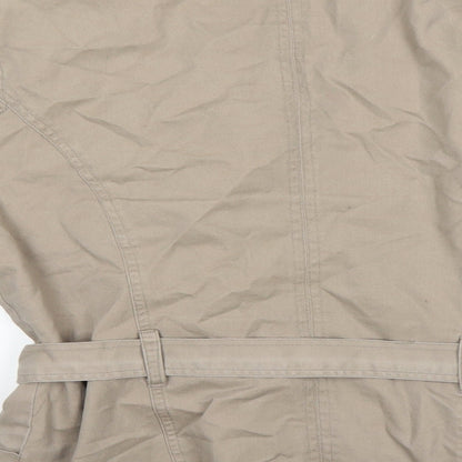 Womens UK Size 14 BHS Beige Overcoat