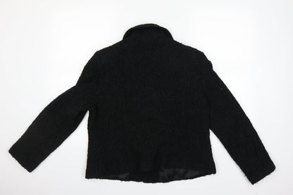 Womens UK Size 16 Preworn Black Overcoat