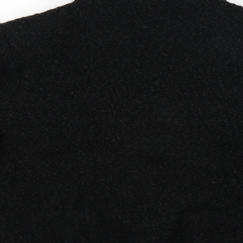 Womens UK Size 16 Preworn Black Overcoat