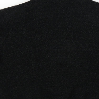 Womens UK Size 16 Preworn Black Overcoat