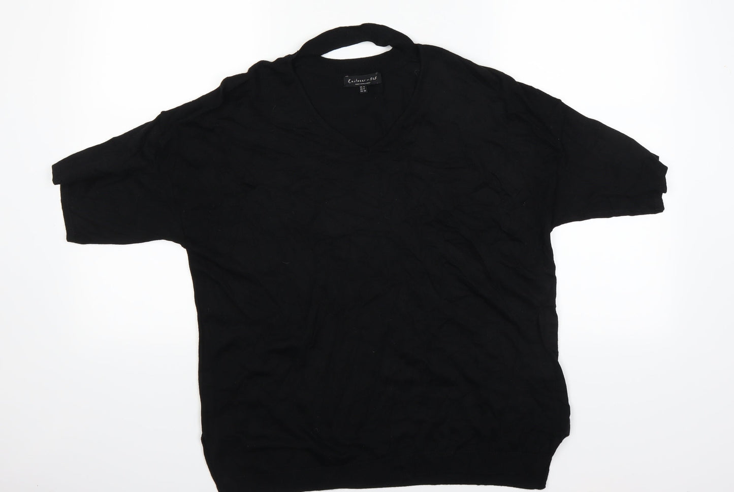 F&F Womens Black   Pullover Jumper Size 12