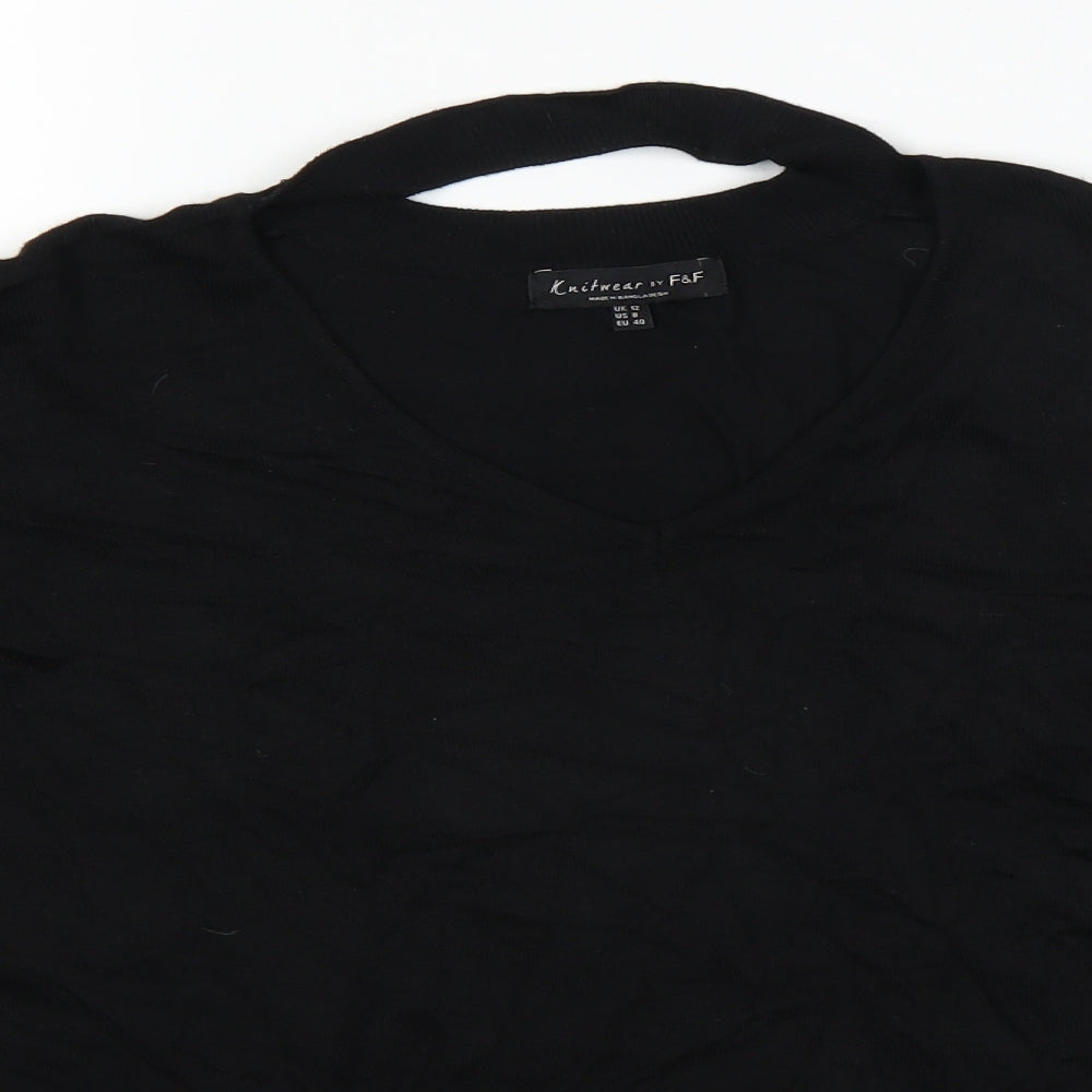 F&F Womens Black   Pullover Jumper Size 12