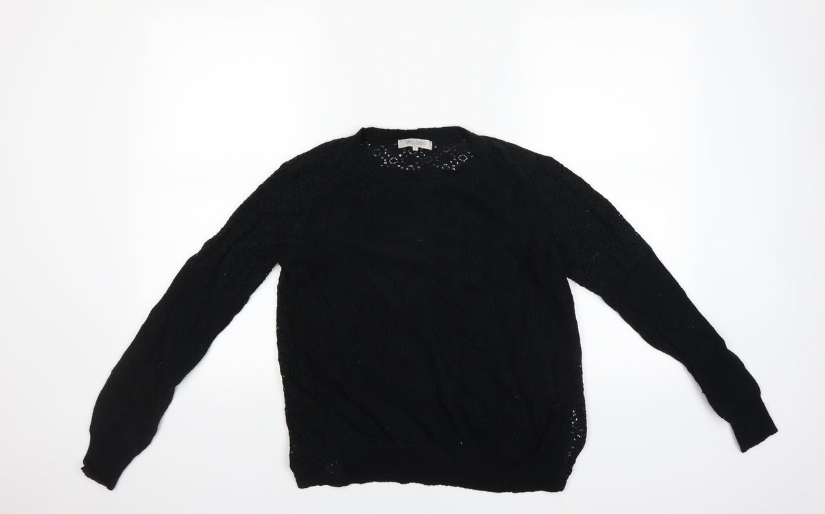 Great Plains Womens Black   Pullover Jumper Size S