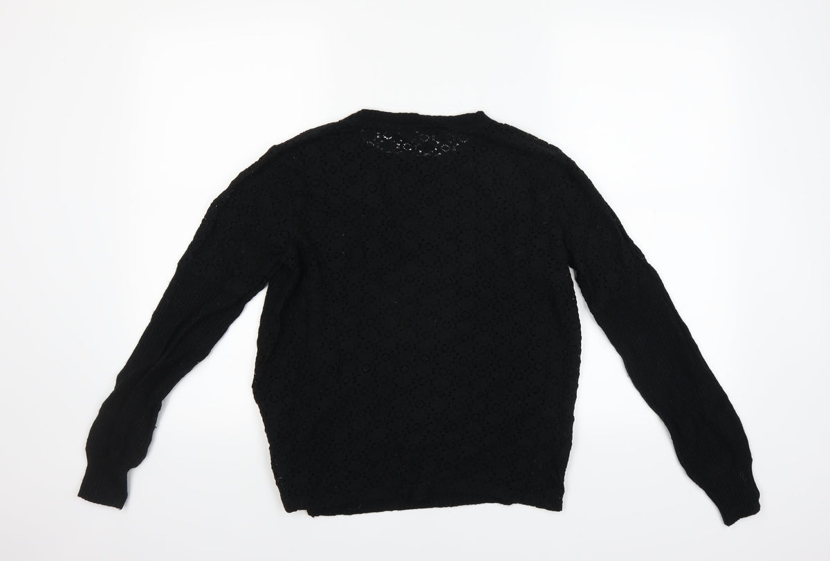 Great Plains Womens Black   Pullover Jumper Size S