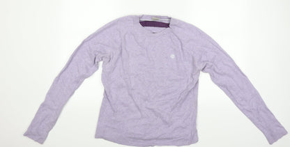 Merrell Womens Purple Striped  Pullover Jumper Size 14
