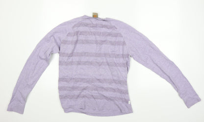 Merrell Womens Purple Striped  Pullover Jumper Size 14