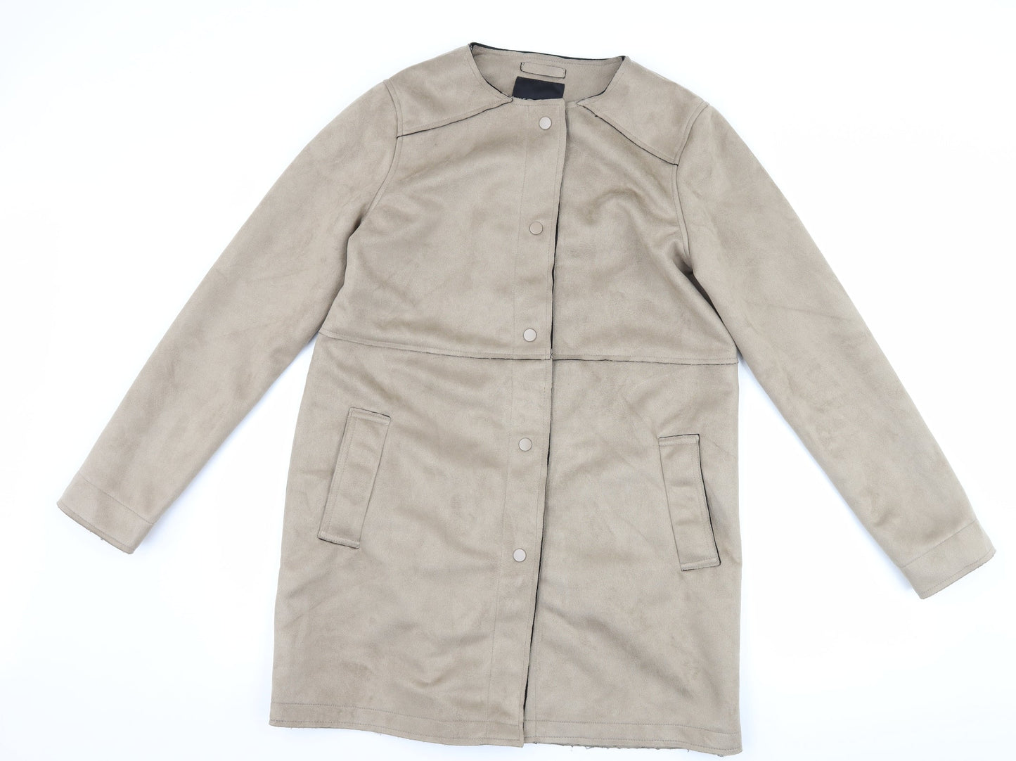 Womens UK Size 12 New Look Brown Overcoat