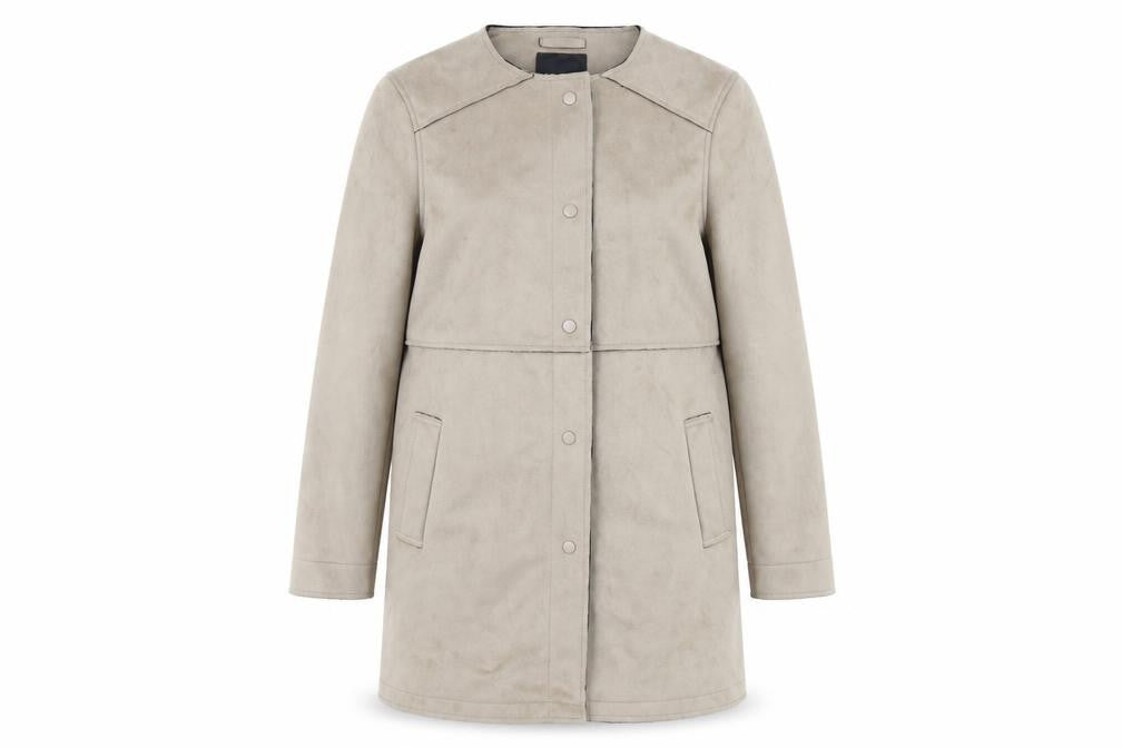 Womens UK Size 12 New Look Brown Overcoat