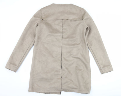 Womens UK Size 12 New Look Brown Overcoat
