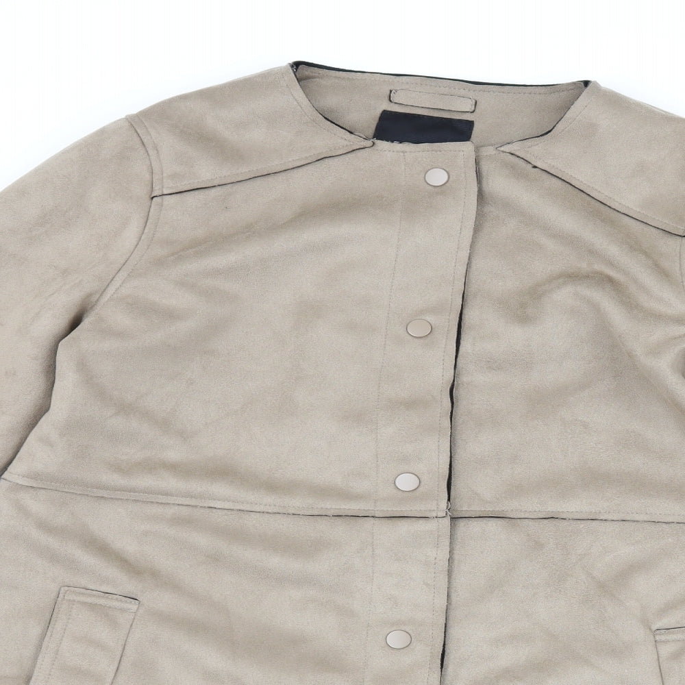 Womens UK Size 12 New Look Brown Overcoat