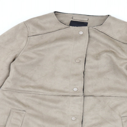 Womens UK Size 12 New Look Brown Overcoat