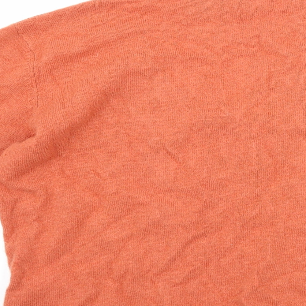 Alex & co Womens Orange Floral  Pullover Jumper Size 12
