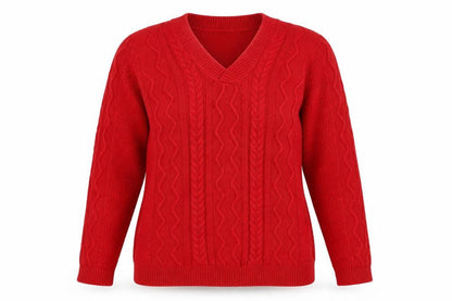 Isle Womens Red   Pullover Jumper Size M