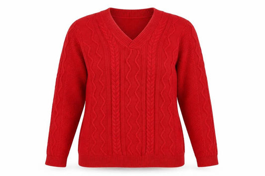 Isle Womens Red   Pullover Jumper Size M