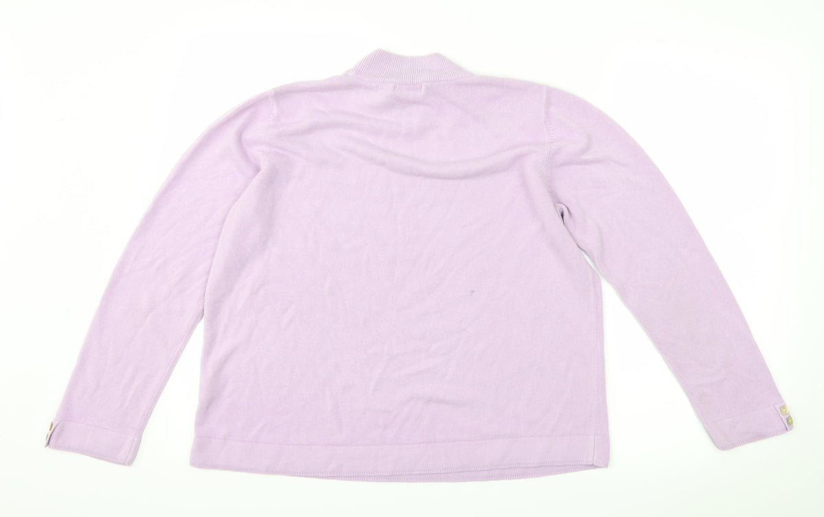 Bonmarché Womens Purple Pullover Jumper Size L