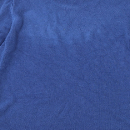 anna rose Womens Blue Argyle/Diamond  Pullover Jumper Size XL
