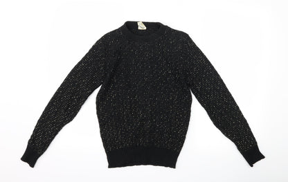 Preworn Womens Black   Pullover Jumper Size 10