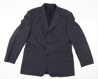 moorecroft Mens Grey Check  Jacket Suit Jacket Size 42