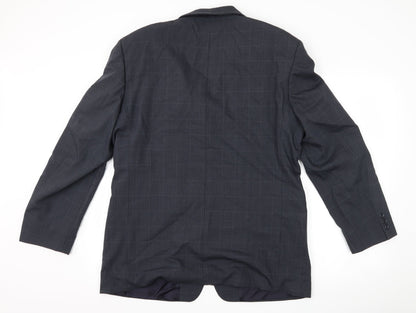 moorecroft Mens Grey Check  Jacket Suit Jacket Size 42