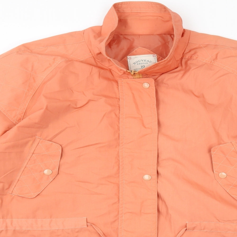 nouveau Womens Orange   Overcoat Coat Size 10