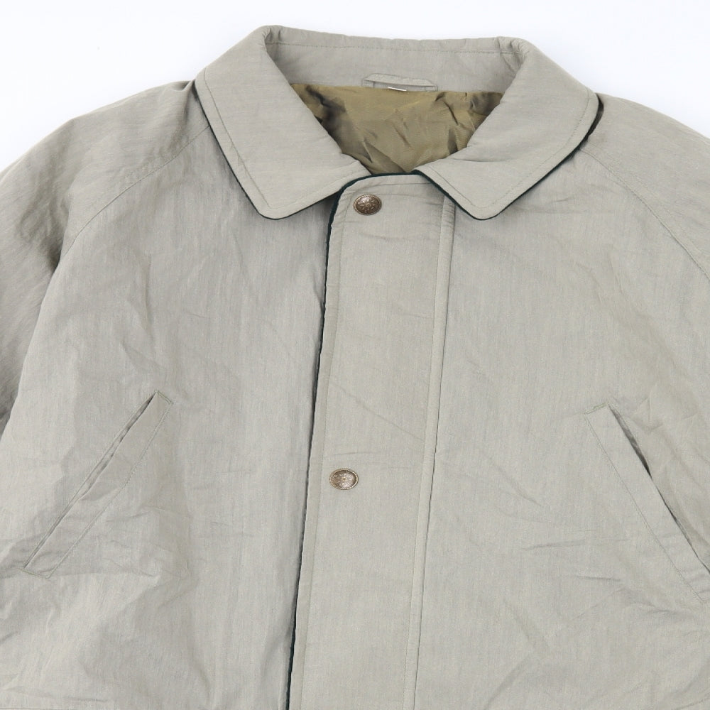 Mens UK Size L Preworn Grey Overcoat