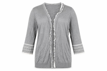 Per Una Womens Grey   Cardigan Jumper Size 18