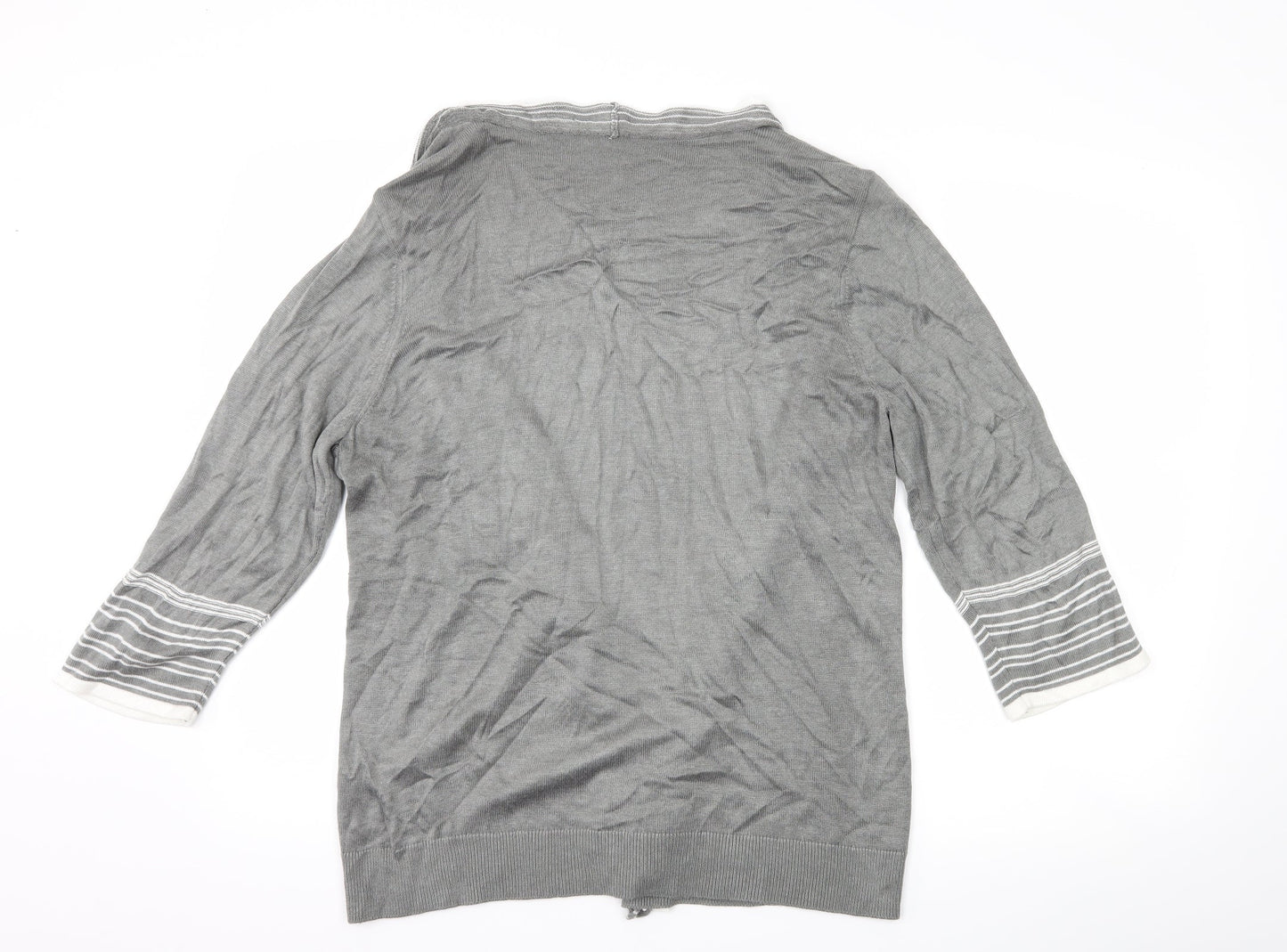 Per Una Womens Grey   Cardigan Jumper Size 18