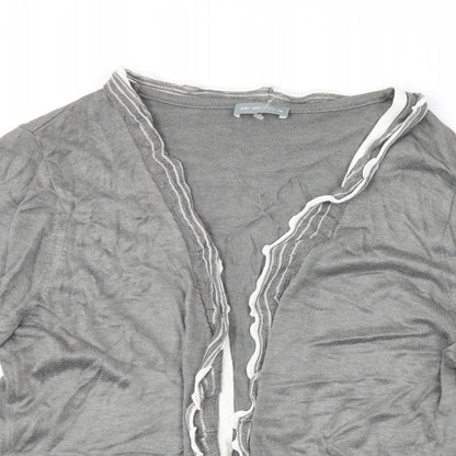 Per Una Womens Grey   Cardigan Jumper Size 18