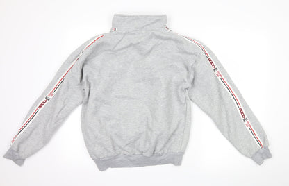 Fashion Womens Grey   Henley Sweatshirt Size L