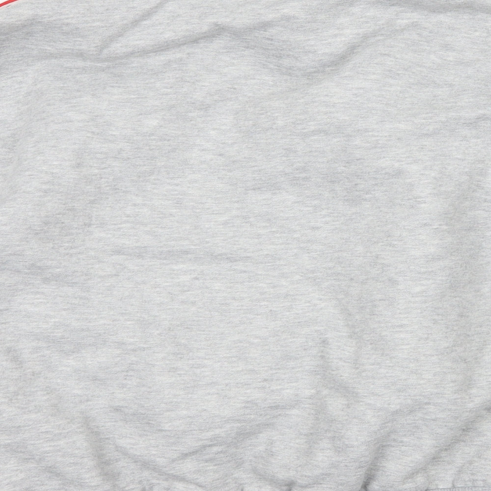 Fashion Womens Grey   Henley Sweatshirt Size L