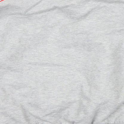 Fashion Womens Grey   Henley Sweatshirt Size L