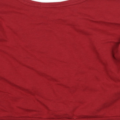 Primark Womens Red   Pullover Sweatshirt Size 8  - slogan