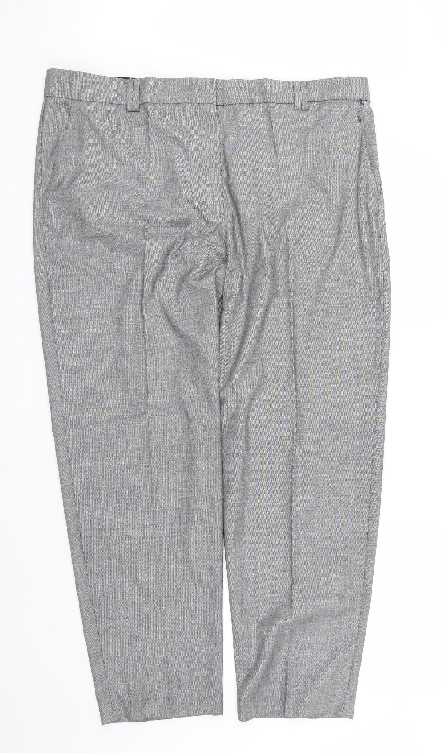 M&S  Mens Grey   Dress Pants Trousers Size 18 L25 in