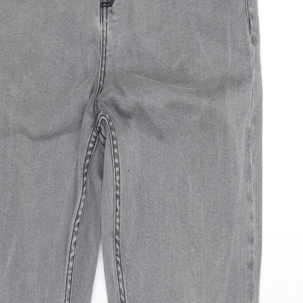 New Look Womens Grey   Straight Jeans Size 34 in L26 in